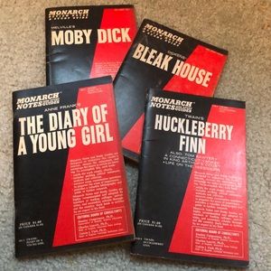 4 Monarch classics  study guide and review notes tutorial books